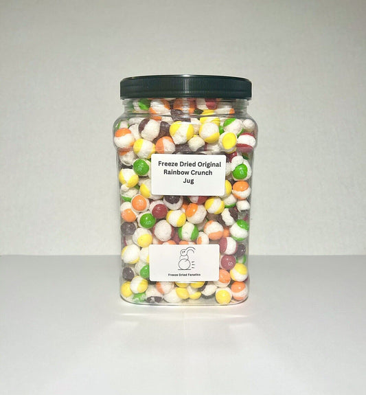 Freeze Dried Bulk Candy Original Rainbow Crunch 54oz Container Made To Order